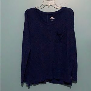 Navy Old Navy Boyfriend Pocketed Tee